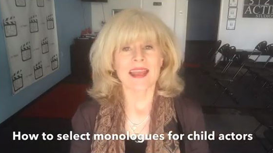 How to select monologues for Child Actors