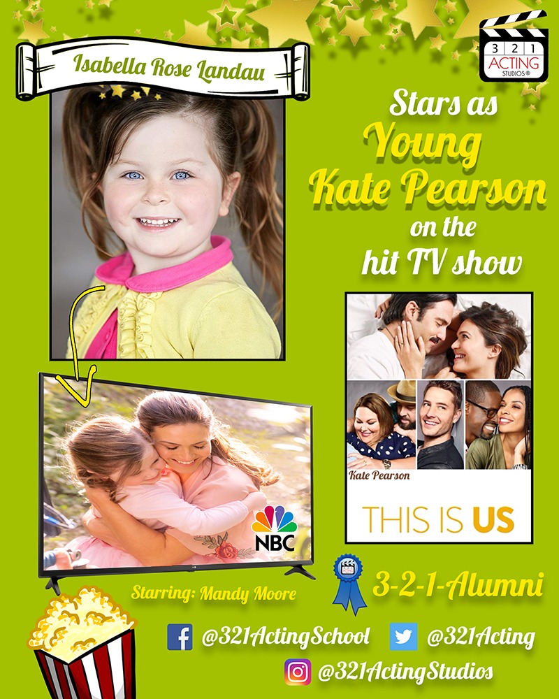 Isabella Rose Landau Stars as Young Kate Pearson on the hit TV show This Is Us