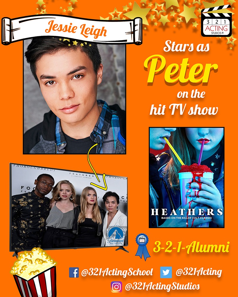 Jessie Leigh Stars as Peter on the hit TV show Heathers