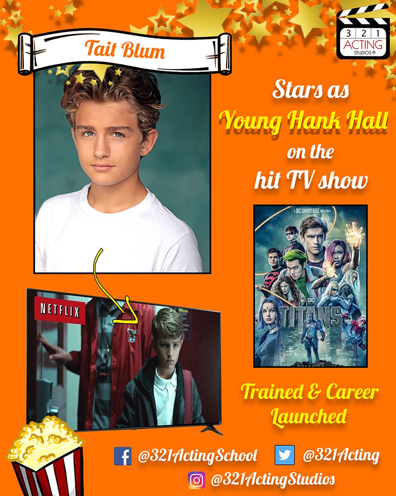 Tait Blum Stars as Young Hank Hall on the hit TV show DC Titans