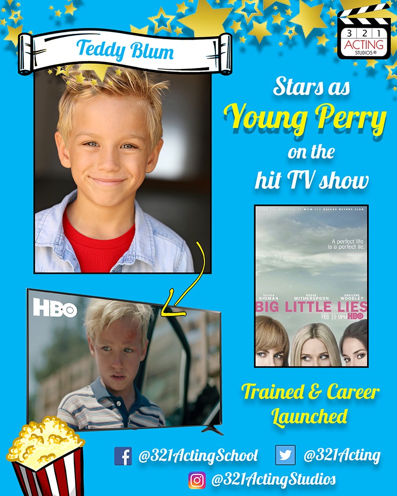Teddy Blum Stars as Young Perry on the hit TV show Big Little Lies