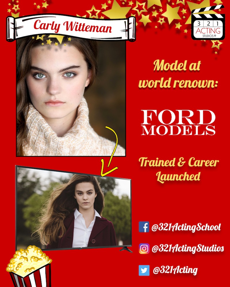 Carly Witteman Model at world renown Ford Models