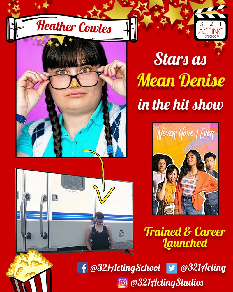 Heather Cowles Stars as Mean Denise in the hit show Never Have I Ever