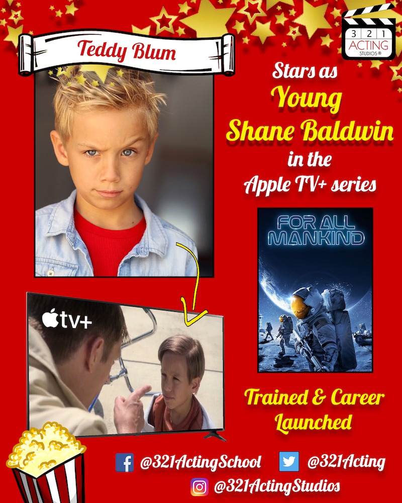 Teddy Blum stars as Young Shane Baldwin in the Apple TV+ series For All Mankind