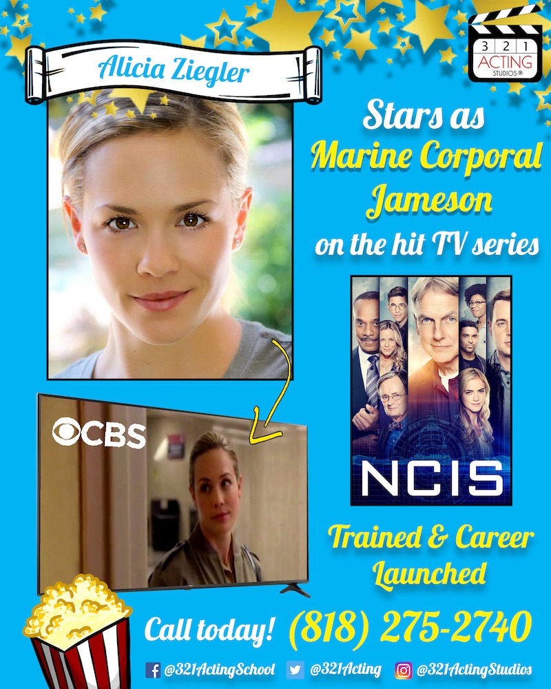 Alicia Ziegler Stars as Marine Corporal Jameson on the hit TV series NCIS