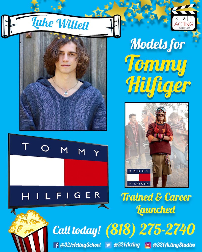 Luke Willett Models for Tommy Hilfiger