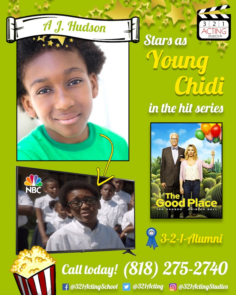 A J. Hudson Stars as Young Chidi in the hit series The Good Place