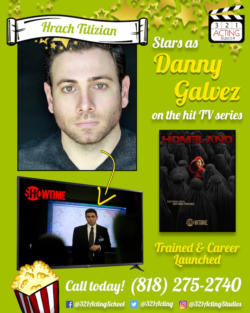 Hrach Titizian Stars as Danny Galvez on the hit TV series Homeland