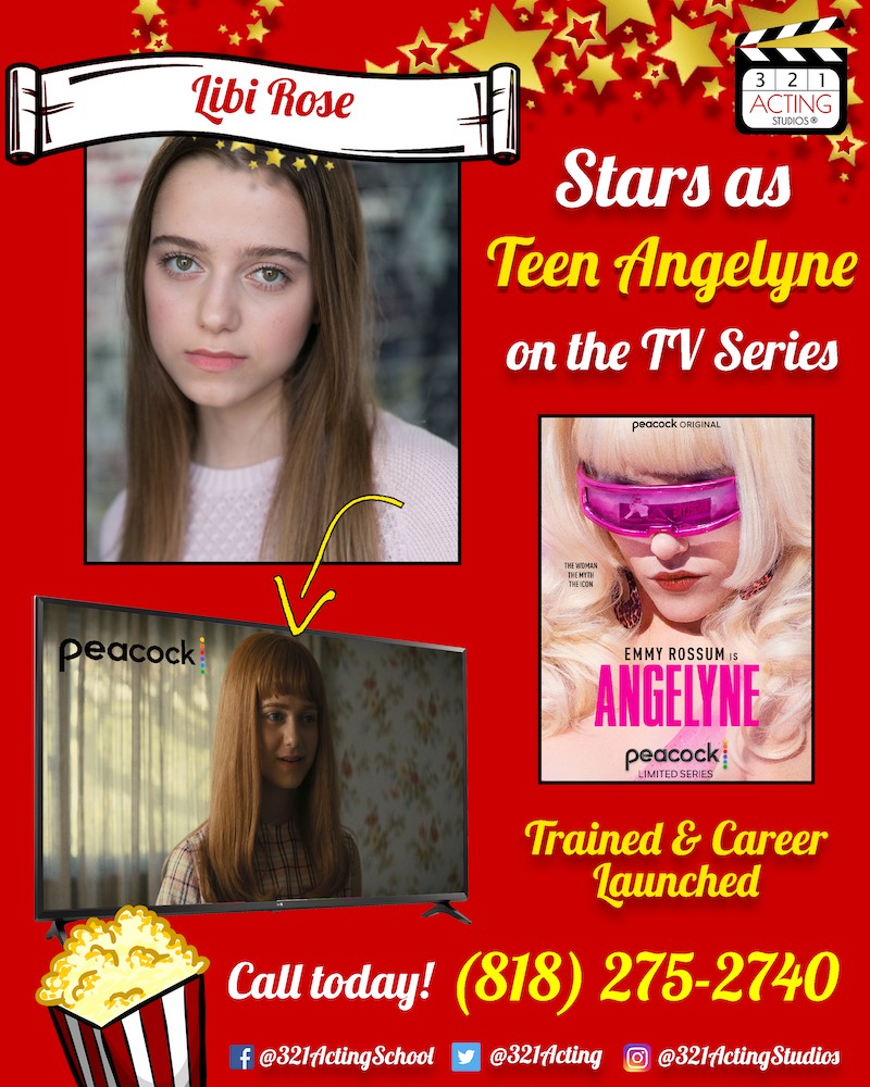 Libi Rose Stars as Teen Angelyne on the TV Series Angelyne