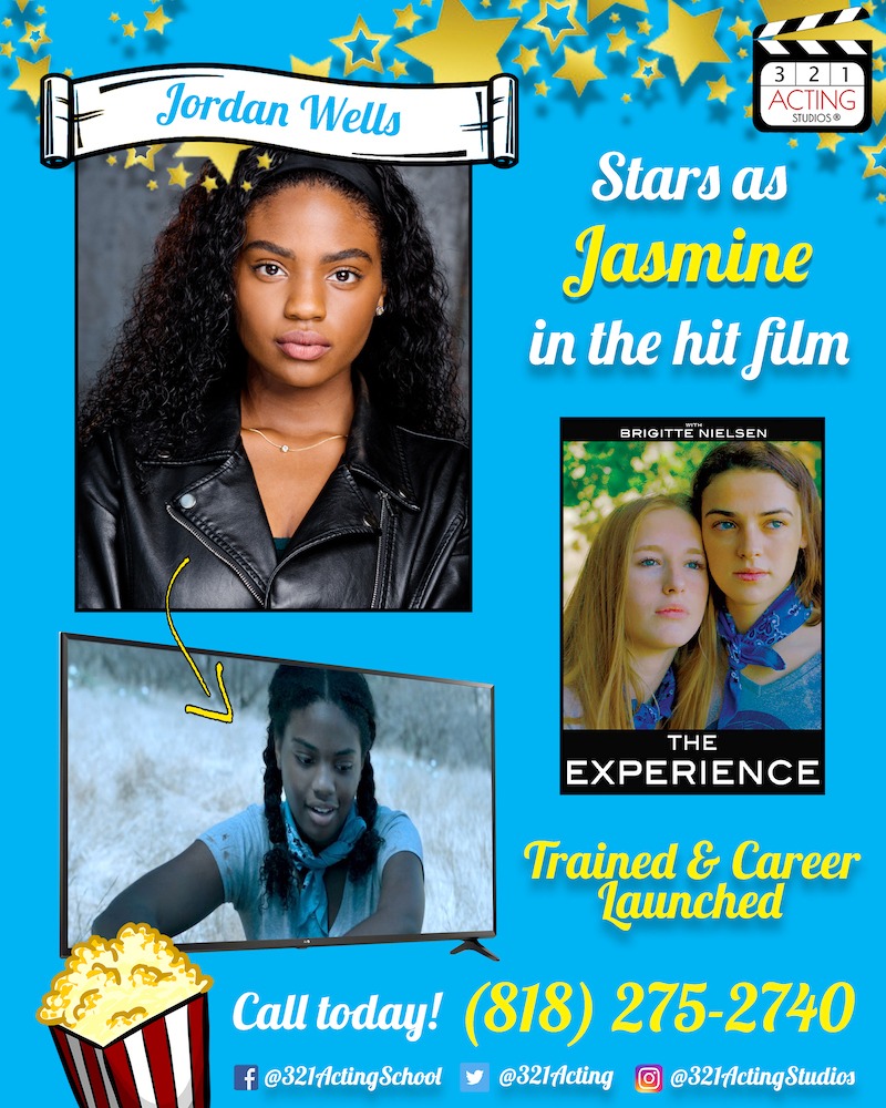 Jordan Wells Stars as Jasmine in the hit film The Experience