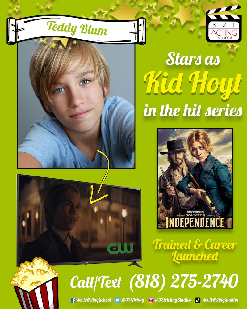 Teddy Blum Stars as Kid Hoyt in the hit series Independence